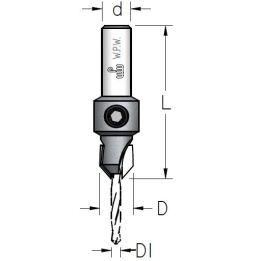 Grąžtas 4,0 mm / zenkuotė konusinė 10 mm  AC10405S