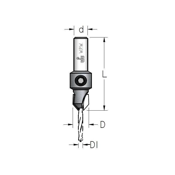 Grąžtas 4,0 mm / zenkuotė konusinė 10 mm  AC10405S