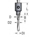 3 pakopų 5,0-7,0-10,0 mm grąžtas / zenkuotė ACD0700D