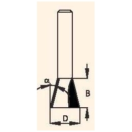 Kregždės uodega 14"m  25,4x25 mm Z142542