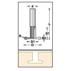 D-28,8 mm D1-11,1 mm B1 20,7mm B2-4,0 mm d-12 mm D1460109