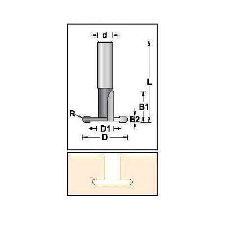 D-28,8 mm D1-11,1 mm B-4,0 mm d-12 mm D1460109