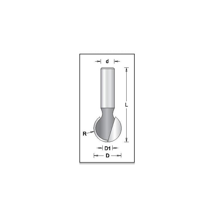 D-28,6 mm R-14,3 mm L-70,0 mm d-12