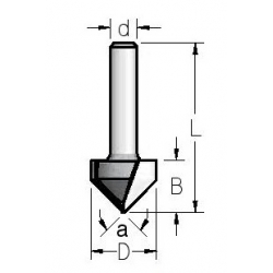 90" D-9,5 mm B-11,0 mm d-8 mm