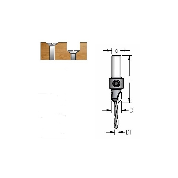 Grąžtas 3,2 mm / zenkuotė konusinė 10 mm AC10305S