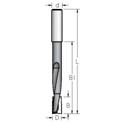 14 mm 25x110-160 mm grąžtas/freza spynoms