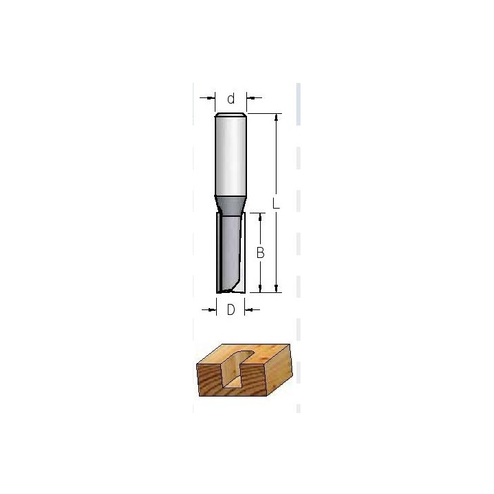 D-3,0 mm B-11 mm L-51 mm d-8 mm 