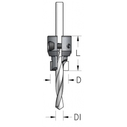 Reguliojamo dydžio cilindrinis įgilintojas 21-25 mm