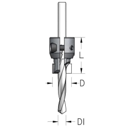 Grąžtas/zenkuotė 6,0x12,7 mm d-9,5 mm AC46017S