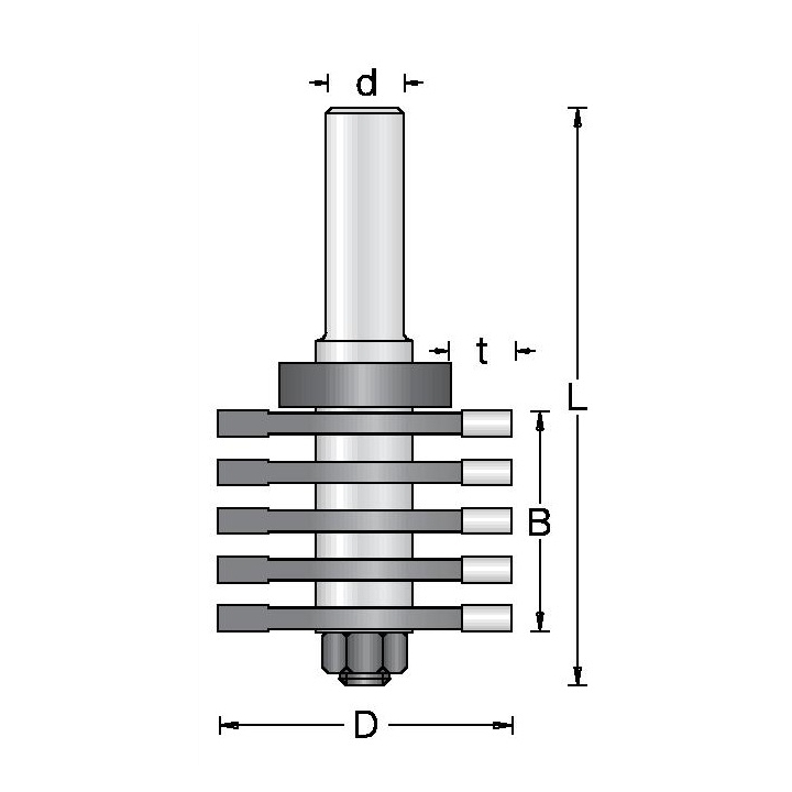 Dyginio sujungimo freza FJ60002