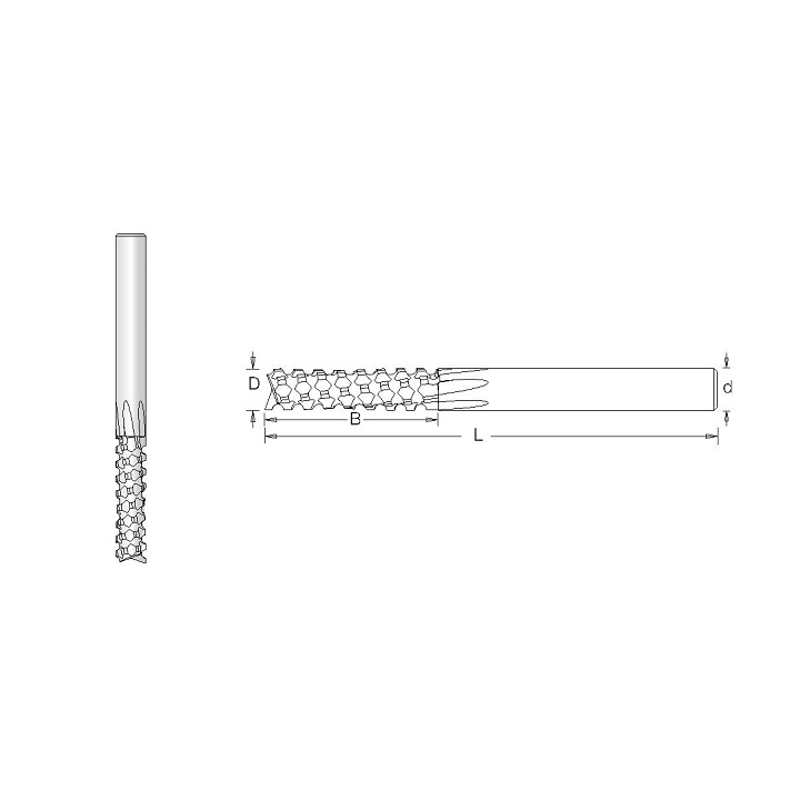 Freza  12x42x82 D-12 mm