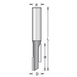 MDF D-12,7 mm B-38,1 mm L-79,4 mm d-12 mm Z 2 / su posvyriu MDF