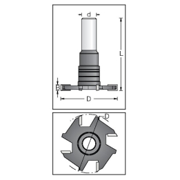 4,0 mm  D-50 mm z-4 d-12 mm