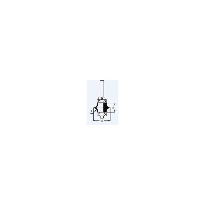r-4,8 -25,4 mm B-12,7 mm d-6 mm DU05003