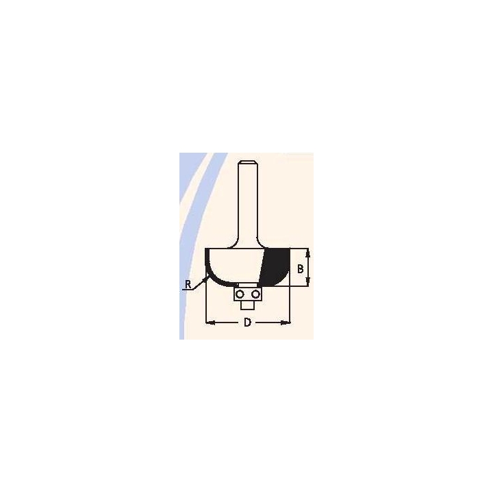 R-6,3" D-22,2 mm B-12 mm d-8 mm RZ06005