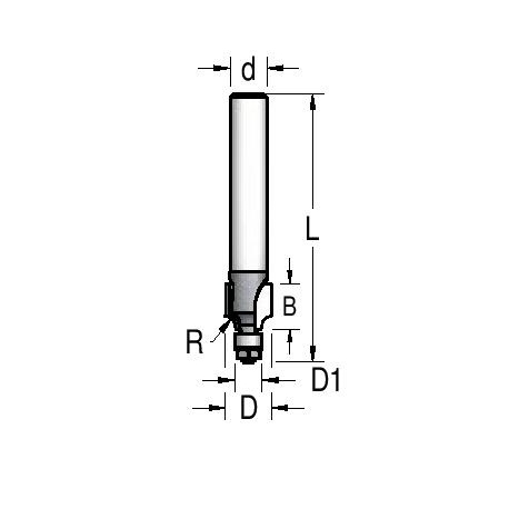 R-4,0" 12,7x9,5x46 mm Mini bits