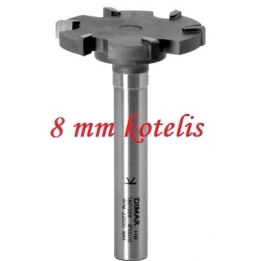 6 dantukų diskinė lyginimo freza D-42 mm  B-6,0 mm d-8 mm