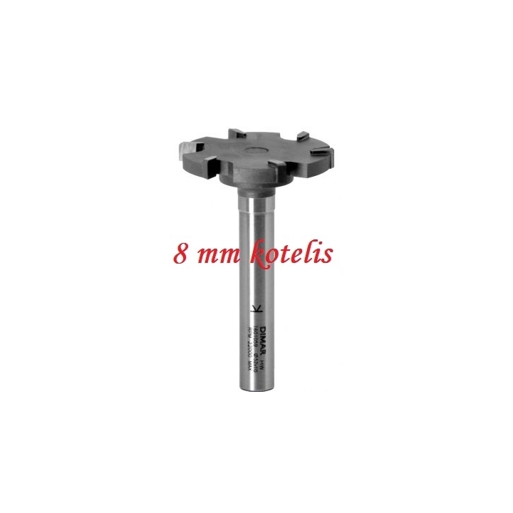 6 dantukų diskinė lyginimo freza D-42 mm  B-6,0 mm d-8 mm