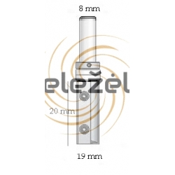 D-19.0 mm B-20.0 mm d-8 mm