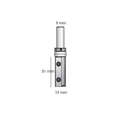 D-19.0 mm B-30 mm d-8 mm