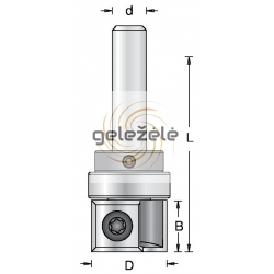 D-19.0 mm B-12 mm d-8 mm