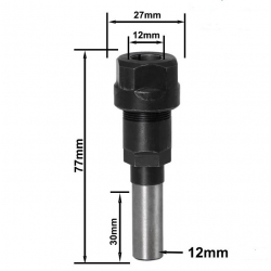 Prailgintuvas frezoms 12 mm koteliu