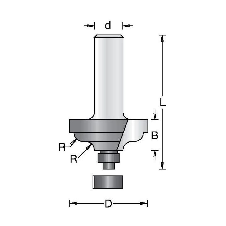 2 SPINDULIŲ D-41,3 mm B-19,1 mm R 6,3 d-12 Dimar