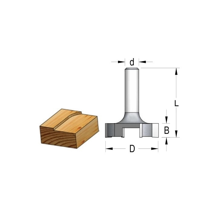 6 dantukų diskinė lyginimo freza D-52 mm  B-6,5 mm d-12 mm