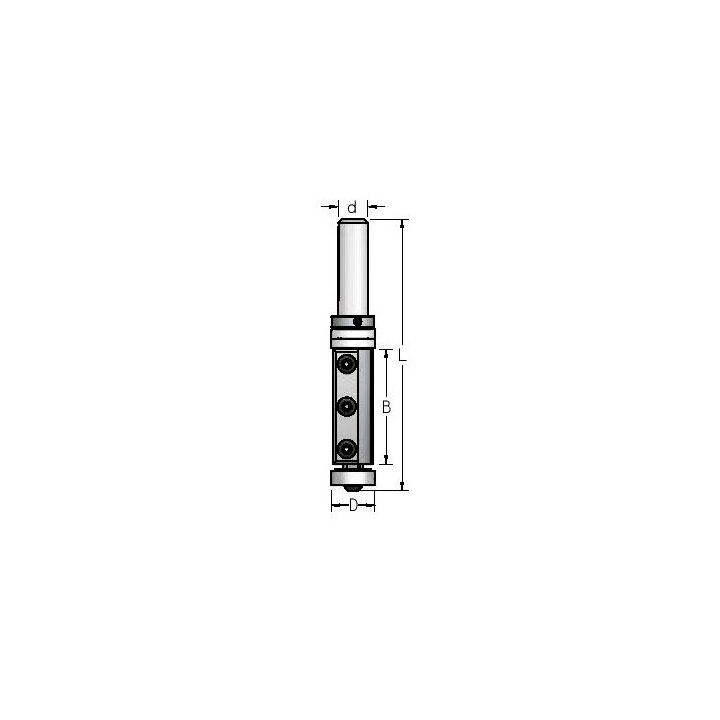 D-19.0 mm B-50.0 mm d-12 mm 
