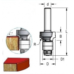 R 1.3" D-16,5 mm d-8 mm RWB0135