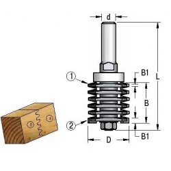 Dyginio sujungimo surenkama freza FJ60002