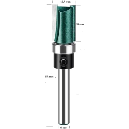 D-12,7 mm b 38 mm  d-6 mm