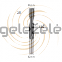 16 mm 25x80x130x12 mm grąžtas/freza spynoms