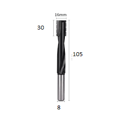 Grąžtas/freza -16/105 mm