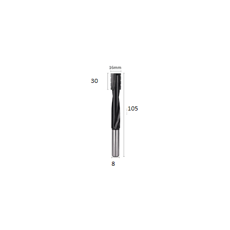 Grąžtas/freza -16/105 mm