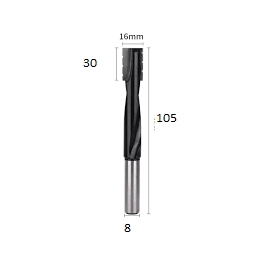 Grąžtas/freza -16/105 mm