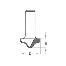 Griovelis 27x12 profilinis d-12 mm RRC2702