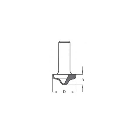 Griovelis 27x12 profilinis d-12 mm RRC2702