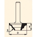 R-4" D-25.4 mm D110,0 mm B-16,0 mm d-12 mm RR42542